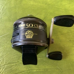 Vintage Zebco 50th Anniversary 33 Black Classic Spincast Fishing Reel Smooth - Picture 1 of 7