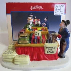 Lemax Dickensvale Collectibles Porcelain Book Vendor in Original Box - Picture 1 of 12