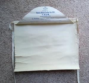 Freimaurer Schürze 1955, Rocky River Lodge 703, Rocky River OH - Bild 1 von 4