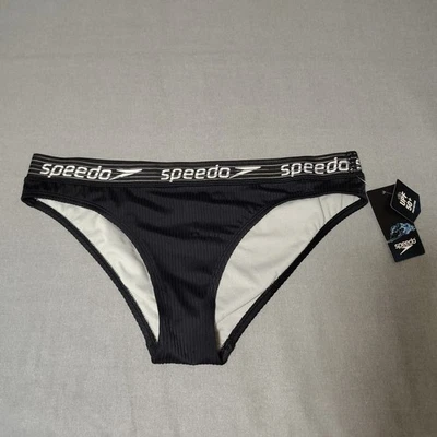 Speedo - Women's Size Large - Swimsuit Bottom Bikini Black/White  - Image 1 of 4