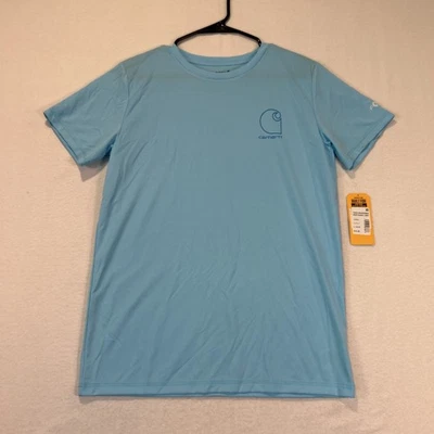 Camiseta Carhartt Kids Boys Force Sun Defender manga curta grande 14/16 nova com etiquetas - Imagem 1 de 4