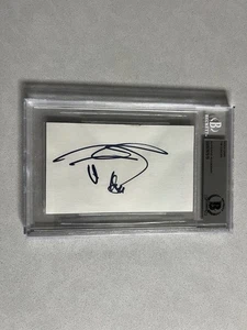 Tim Duncan signed encapsulated 3x5 index card Beckett BAS COA slabbed Spurs NBA - Bild 1 von 3