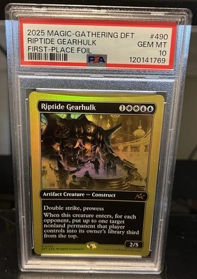 2025 MTG DFT Riptide Gearhulk First-place Foil PSA 10, PSA Pop 1 - Image 1 of 4