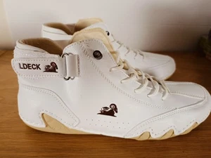 NEW LDECK High Top Unisex Sz EU 36 White Casual Shoes Cloud Insole Orthopaedic - Picture 1 of 18