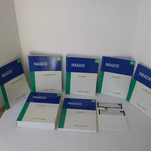 Juego completo de manuales Borland Paradox 4.0 con 2 disquetes software base de datos - Imagen 1 de 12
