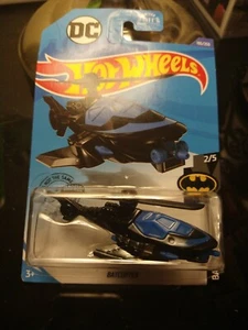 Hot Wheels Batcopter #195/250 2020 [azul y negro] Batman Series 2/5 - Imagen 1 de 2