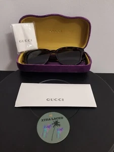 GUCCI Havana Sunglasses Mens - Picture 1 of 8