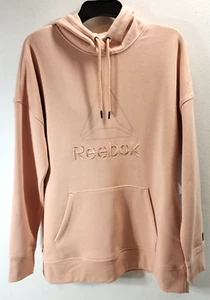 Reebok Women's Athletic Hoodie Size XL Orange Long Sleeve Sweatshirt NEW - Picture 1 of 7