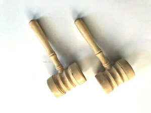 Set of Vintage Gavel Salt and Pepper Shakers Tableware Collectible - Picture 1 of 2