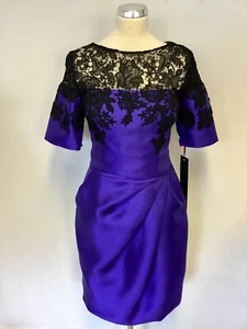 BNWT LOVE BLUE & BLACK LACE SPECIAL OCCASION DRESS SIZE 14 RRP £370 - Picture 1 of 5