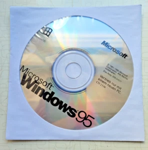 Microsoft Windows 95 - Vertrieb nur mit einem neuen PC - ohne Nummer - Bild 1 von 3