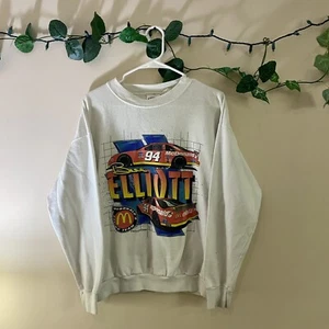 Suéter Pullover Vintage Bill Elliot Nascar Racing McDonald’s 1995 - Imagen 1 de 12