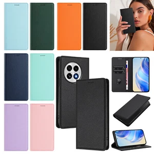 Flip Leather Wallet Phone Case For OnePlus 13 12 11 Nord CE4 Lite N10 N20 Cover - Picture 1 of 120