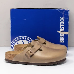 Birkenstock Boston Soft Footbed Tobacco Brown, Size 39 Narrow (8-8.5 US) - Picture 1 of 8