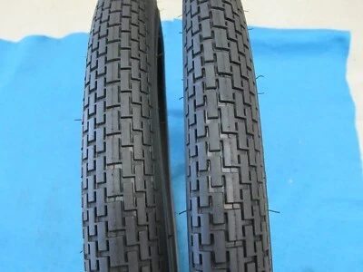 S-7 Schwinn Size Bicycle 24" X 1-3/4" Black Wall Tires Pair FIT SCHWINN ONLY-New - Image 1 of 4
