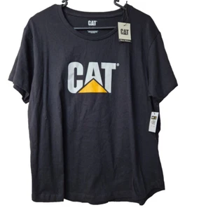 CAT Caterpillar Logo S/S T-Shirt Tee Women's Size 2XL BNWT Construction Workwear - Picture 1 of 6