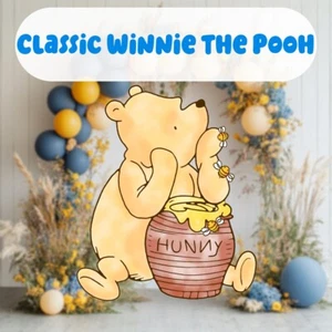 Classic Winnie the Pooh Cutout Decoration, Honey Bear Baby Birthday, Baby Shower - Picture 1 of 4