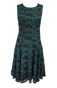 Tommy Hilfiger Damen Woodstock grün Blumen Spitze Partykleid Größe 4 - Bild 1 von 6