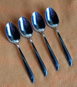  Oneida Community Acero Inoxidable Twin Star ~ 4 cucharaditas ~ Betty Crocker ~ En muy buena condición - Imagen 1 de 3