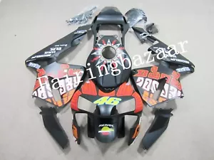 Fit for 2003 2004 CBR600RR Rossi REPSOL Black ABS Injection Bodywork Fairing Kit - Imagen 1 de 8