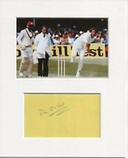 Don Oslear cricket signed genuine authentic autograph signature AFTAL 73 COA