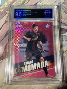 2022 Topps Chrome MLS Thiago Almada Pink X Tractor RC #125