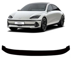 Rear Bumper Protector Carbon Black Decal Sticker 1p (Fits: 2023+ Ioniq6) - Picture 1 of 5