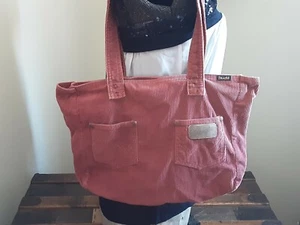 Vintage 80's WRANGLER Boho SHOULDER BAG Purse Red Corduroy Rare! - Picture 1 of 6