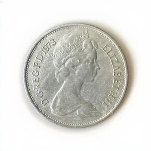 Großbritannien 1973 - 10 New Pence / 10p - Queen Elizabeth II 2nd Portrait - Bild 1 von 2