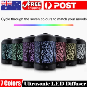 7 Color Aromatherapy Diffuser Aroma Essential Oil Diffuser Ultrasonic Humidifier - Picture 1 of 15