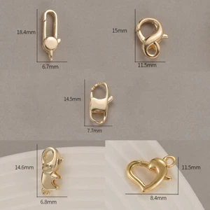 Lobster Clasp Necklace Connector Extender Clasps for Bracelet Jewelry Making - Picture 1 of 14