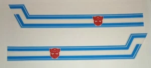 Juego de calcomanías de etiquetas pegatinas luminosas Transformers MP-44 Optimus Prime Cargo 3D - Imagen 1 de 6