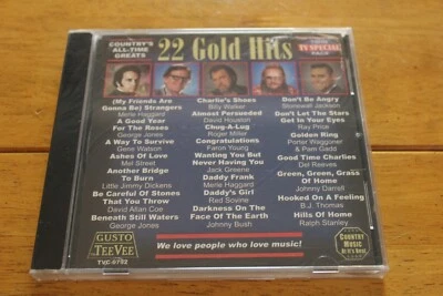 22 GOLD HITS - VARIOUS ARTISTS (CD, GUSTO) [NEW SEALED] **CRACKED CASE** Foto 1 de 4