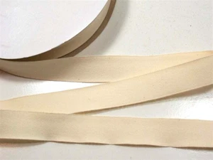 Nastro nastro in twill beige 7/8 pollici di larghezza x 3 iarde marrone marca nave naturale B52 - Foto 1 di 5
