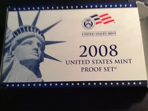 Proof Set: 2008 US Mint Proof Set (PS00-200) - Picture 1 of 4