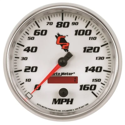 Autometer 7289 C2 Programmable Speedometer 5" 160 Mph Resettable Trip Odometer - Image 1 of 4