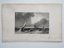 PENMAEN MAWR - Antique/Vintage Print - 1864