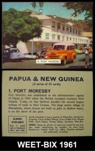 WEET-BIX 1961 Papua & New Guinea swap card No 1 "Port Moresby". - Picture 1 of 3