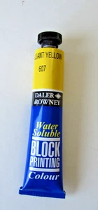 Daler Rowney Water Soluble Block Printing Colour 22ml Yellow - Picture 1 of 1