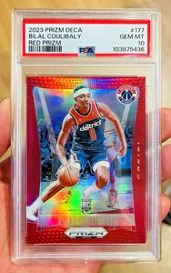 Bilal Coulibaly 2023-24 Panini Prizm Deca #177 Rosso /199 PSA 10 GEM MT Rookie RC - Foto 1 di 3
