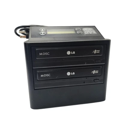 ZIPSPIN DVD-121-PRO-WM-DC Dual LG M-Disc Super Multi DVD CD Duplicator Burner - Image 1 of 4