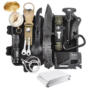 Survival Kit, Gifts for Men Women Kids Him, Tactical Survival Gear and Equipm... - Picture 1 of 6