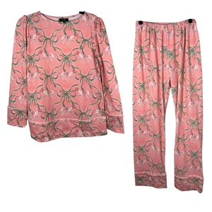 Ronner rosa Langarm Pferd Schleife Shirt und Hose Sweat Set passend Größe Small - Bild 1 von 10