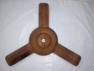 ANTIKER GUSSEISEN ART DECO STEHLAMPENFUSS 13" breit 2,25" hoch 4,5 Pfund - Bild 1 von 3