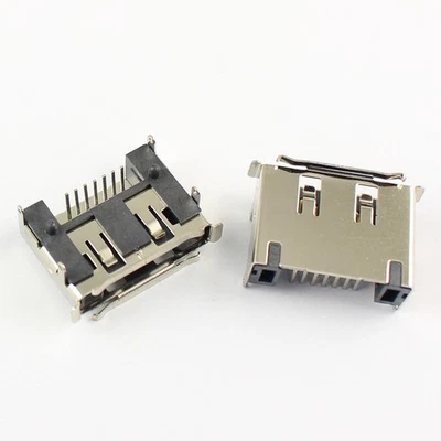 5Pcs E-SATA eSata 7 Pin Right Angle DIP Male Connector For Hard Drive HDD - Image 1 of 4