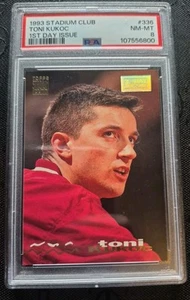 1993-94 Topps Stadium Club #336 Toni Kukoc RC 1st Day Production PSA 8 Bulls - Picture 1 of 2
