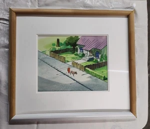 VIntage 80s Heathcliff Cel Animation Art 15"X 18" Original Art Appraised - Picture 1 of 12