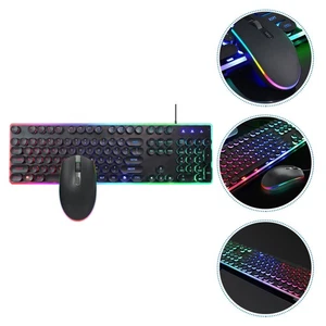 1 Set Beleuchtung Gaming Hover Tastatur Anzug Computer Tastatur - Afbeelding 1 van 12