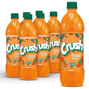 Crush koffeinfreies Orange Soda Pop, 16,9 flüssige Unzen, 6er-Pack Flaschen. - Bild 1 von 7