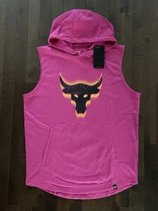 New Under Armour Project Rock Payoff Sleeveless Hoodie 1383302-686 $80 Size L - Picture 1 of 8